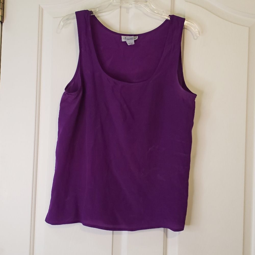 Women’s Purple Scoop Neck Tank Top